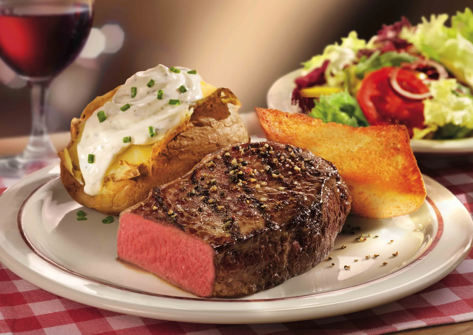 Steak Block House recién hecho a la parrilla